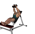 Dumbbell Press - Incline Inwards Feet Up